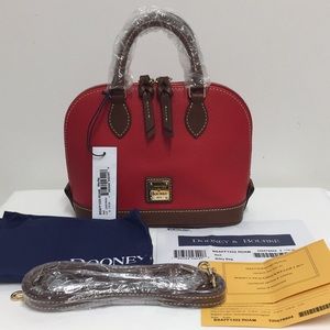 Dooney and Bourke Saffiano leather bitsy bag RED